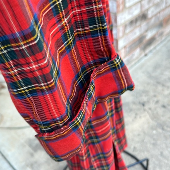 Vtg 50s 60s state o Maine plaid viyella Wool Blend robe As Is - Picture 12 of 14